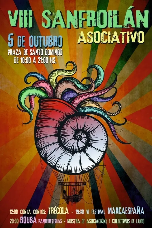 Cartel: VIII Sanfroilán Asociativo, 5 de outubro, Lugo
