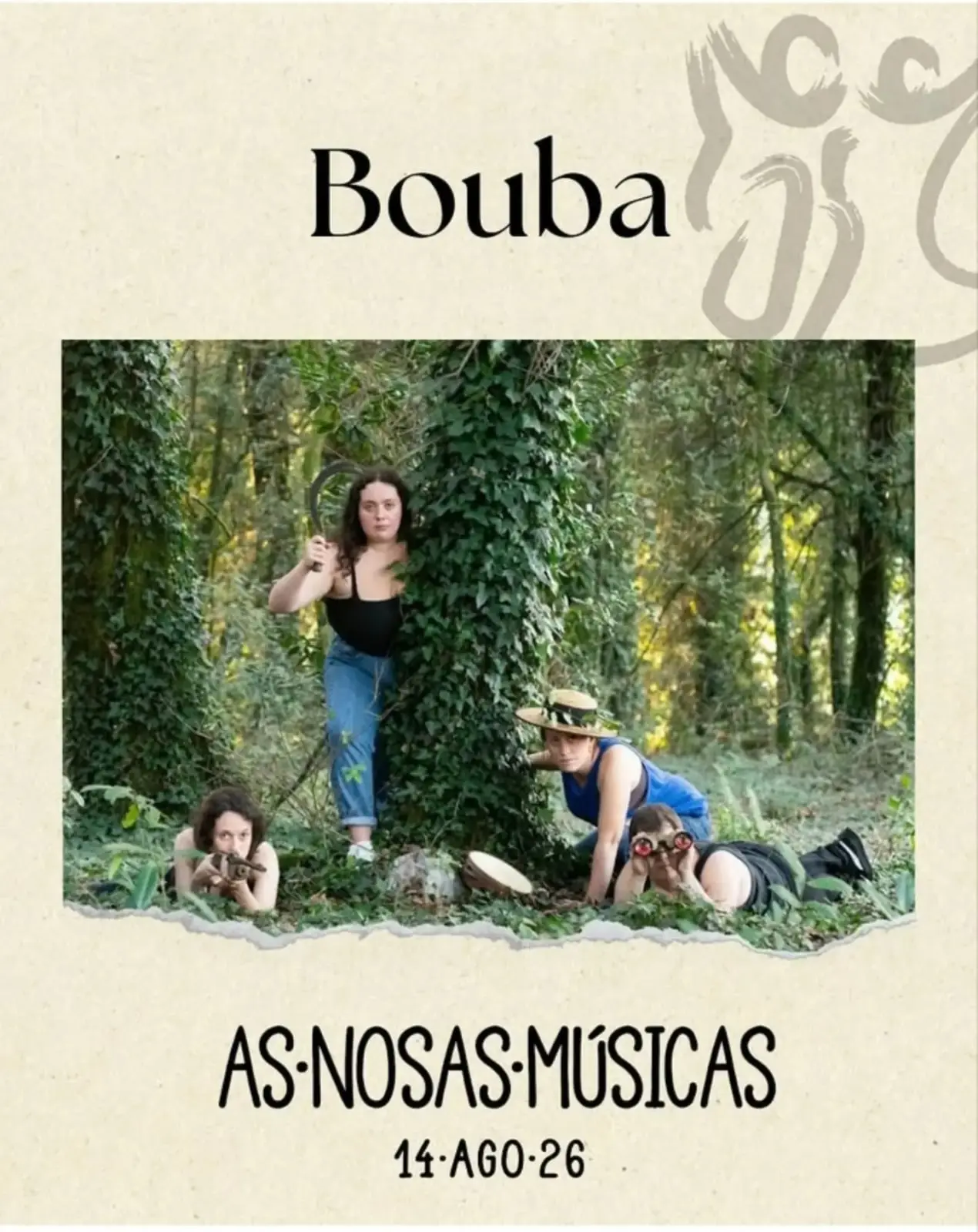 Cartel: As Nosas Músicas, venres, 14 de agosto de 2026